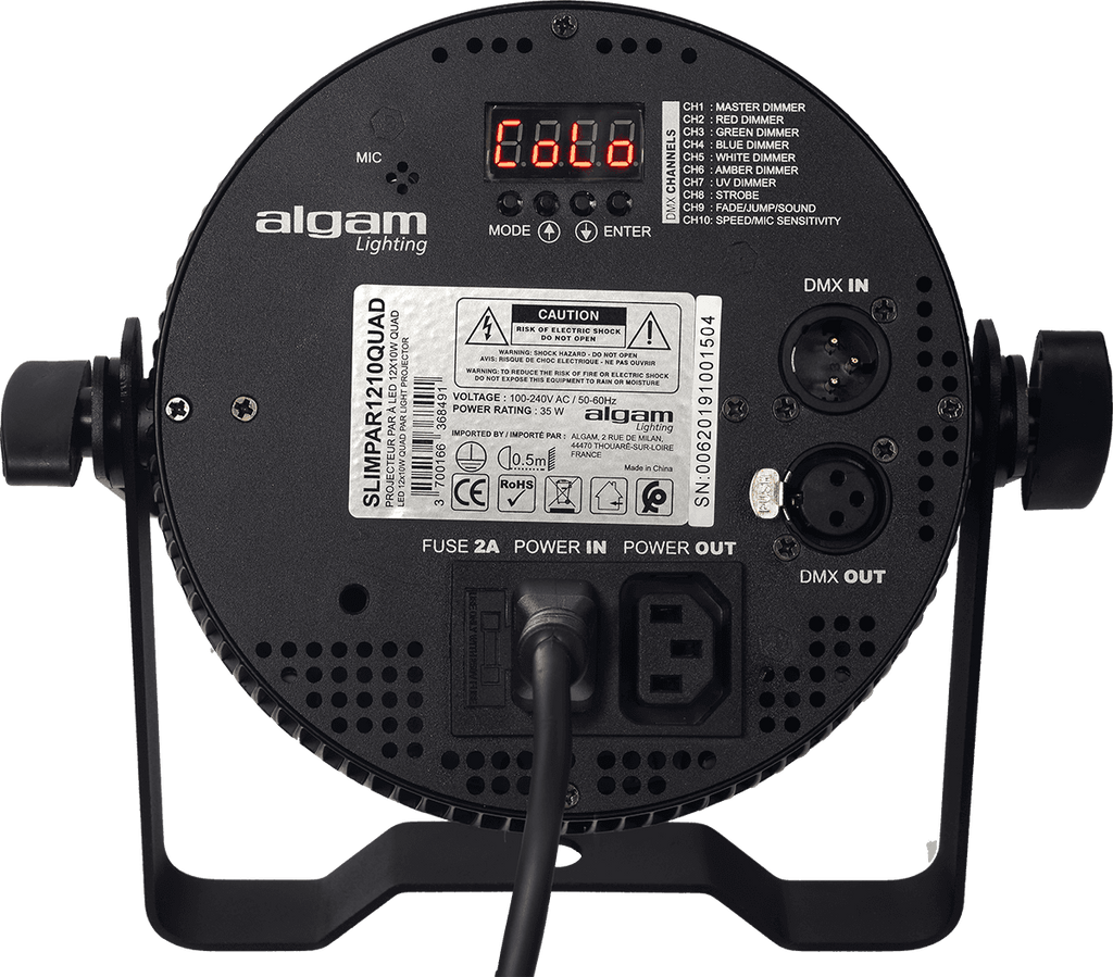 SLIMPAR-1210-QUAD Led Par ALGAM LIGHTING