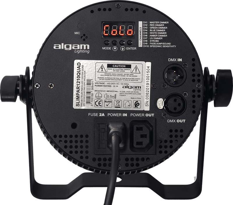 SLIMPAR-1210-QUAD Led Par ALGAM LIGHTING