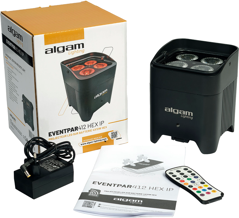 EVENTPAR 412 HEX-IP Algam Lighting Batterijgevoede Uplighter