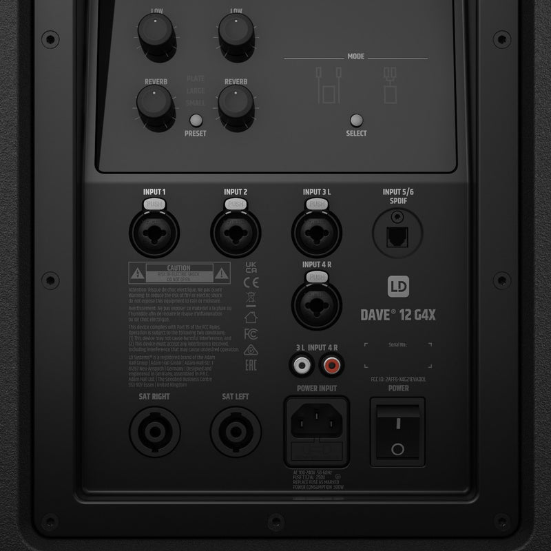 DAVE 12 G4X LD Systems 2.1 luidsprekersysteem