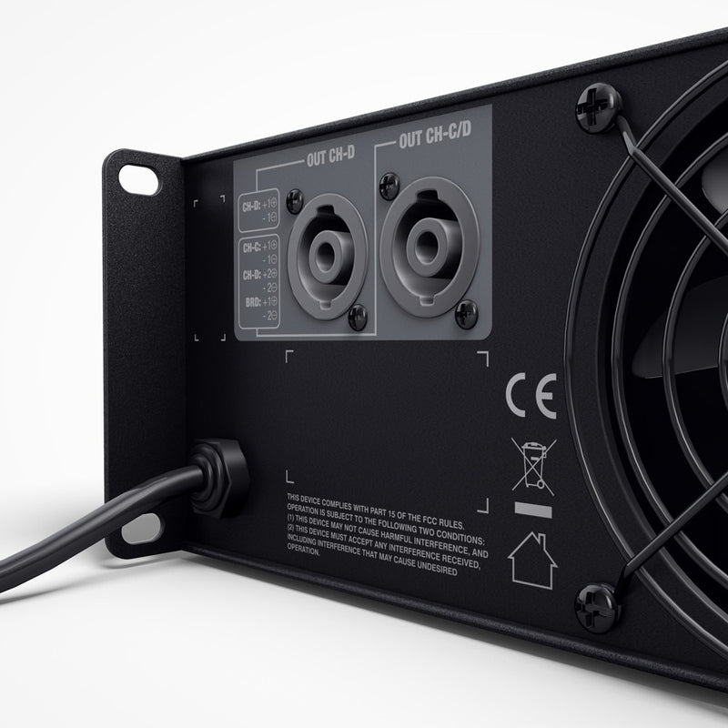 DSP 44 K LD SYSTEMS 4-kanaals DANTE™ versterker