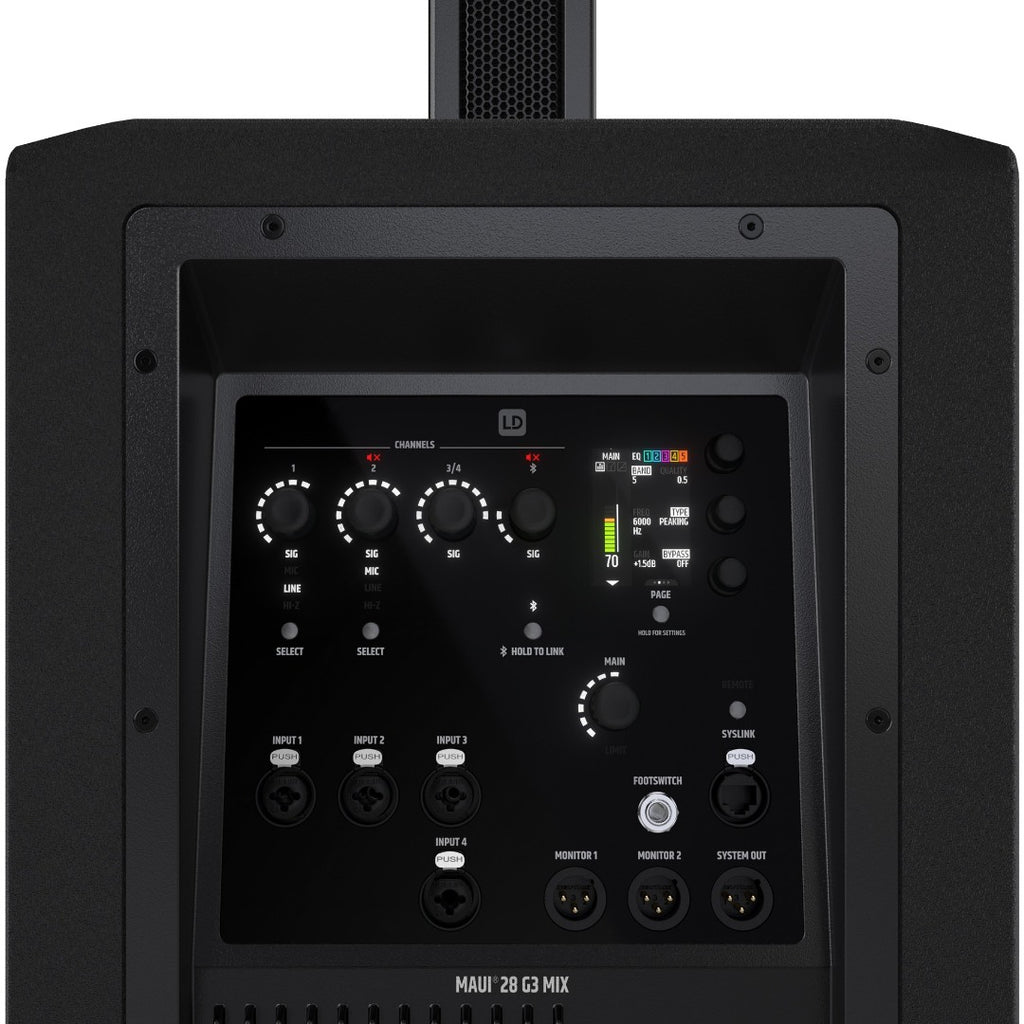 MAUI 28 G3 MIX LD Systems Actief PA-Systeem (Zwart)