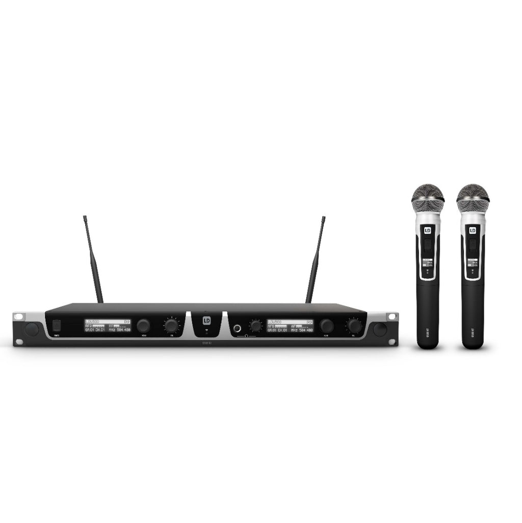 U508 HHD 2 LD Systems Draadloos Microfoonsysteem (823-832 + 863-865 MHz)