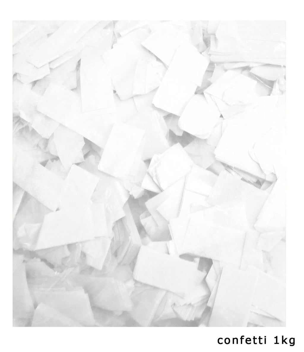 SLOWFALL CONFETTI WIT 1 KG STAGE EFFECTS