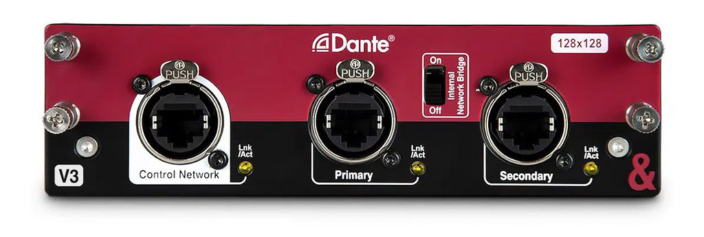 M-DL-DANT128 Allen&amp;Heath Dante 128x128 Netwerkkaart