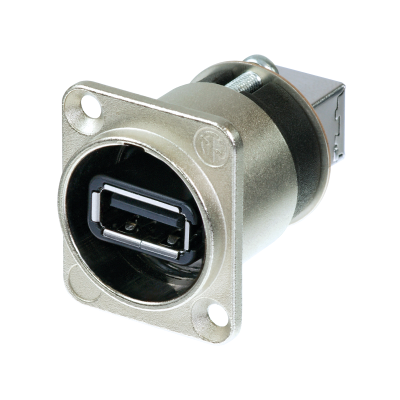NAUSB-W Neutrik Omkeerbare USB 2.0 Gender Changer (Zilver)