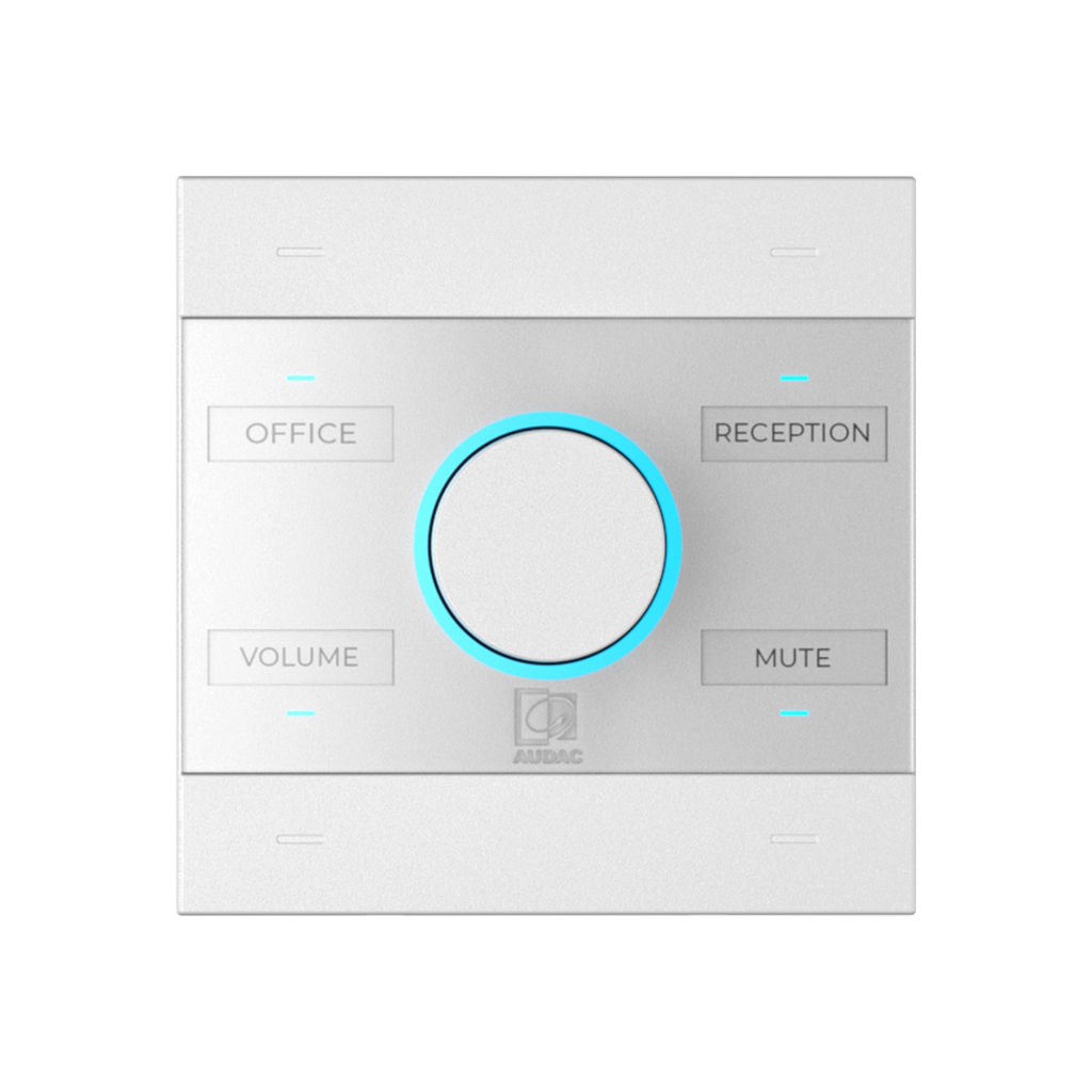 NCP105/W Audac Universele Netwerk/PoE Wandpaneelcontroller (Wit)