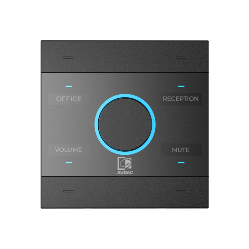 NCP105/B Audac Universele Netwerk/PoE Wandpaneelcontroller (Zwart)