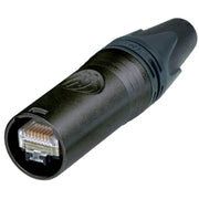 NE8MX6-B NEUTRIK ETHERCON CABLE CONNECTOR CAT6A BLACK PLATING