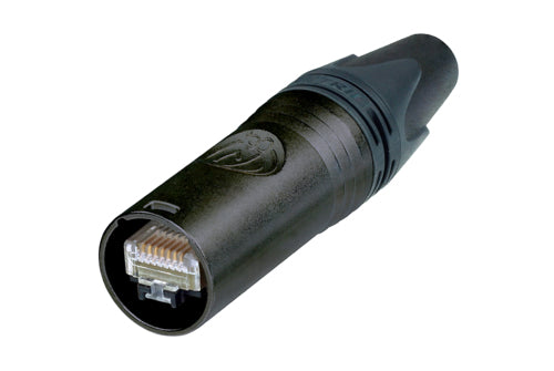 NE8MX6-B NEUTRIK ETHERCON CABLE CONNECTOR CAT6A BLACK PLATING