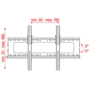 PLB-3260 DMT 32"-60" LCD BRACKET ZWART