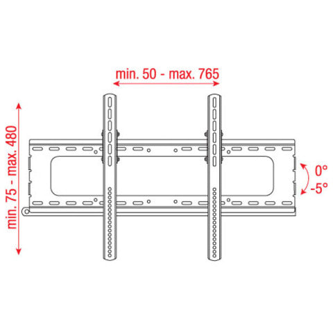 PLB-3260 DMT 32"-60" LCD BRACKET ZWART