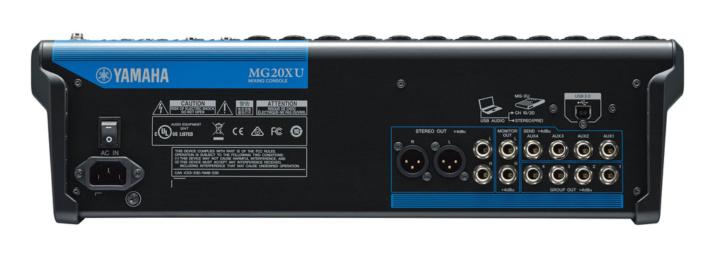 MG20XU YAMAHA 20-kanaals analoge mengtafel met FX