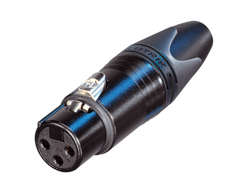 NC3FXX-BAG 3-Pin XLR-Connector Vrouwelijk Zwart Neutrik