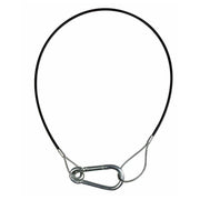 Safety Cable Light 50Cm 2mm Wll 5kg Zwart Niet Gecertificeerd