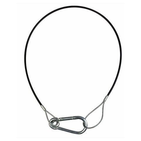 Safety Cable Light 50Cm 2mm Wll 5kg Zwart Niet Gecertificeerd