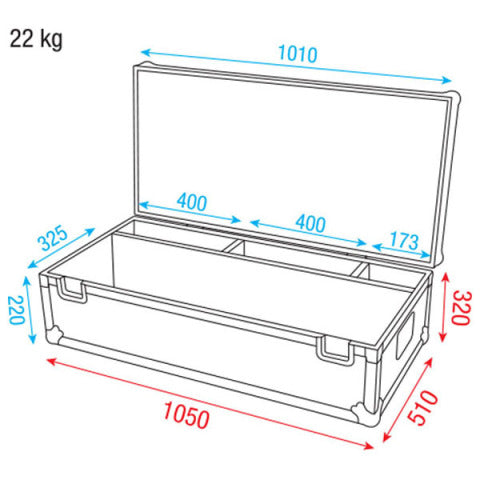 Case voor Octostrip of 8 Led Tubes Dap Audio 