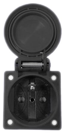 ABL STOPCONTACT  IP54 ZWART ABL/SURSUM