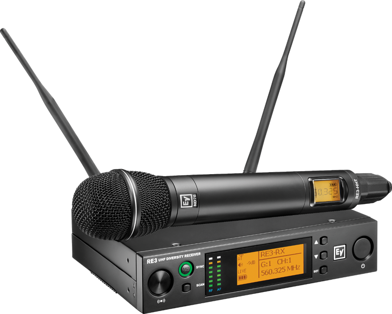 RE3-ND76-8M Electro-Voice Handheld Set (823-865MHz)