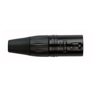 XLR CONNECTOR MANNELIJK, ZWARTE BEHUIZING 