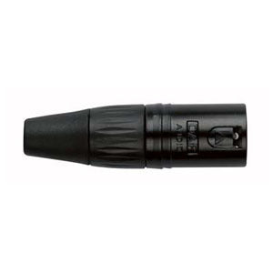 XLR CONNECTOR MANNELIJK, ZWARTE BEHUIZING 