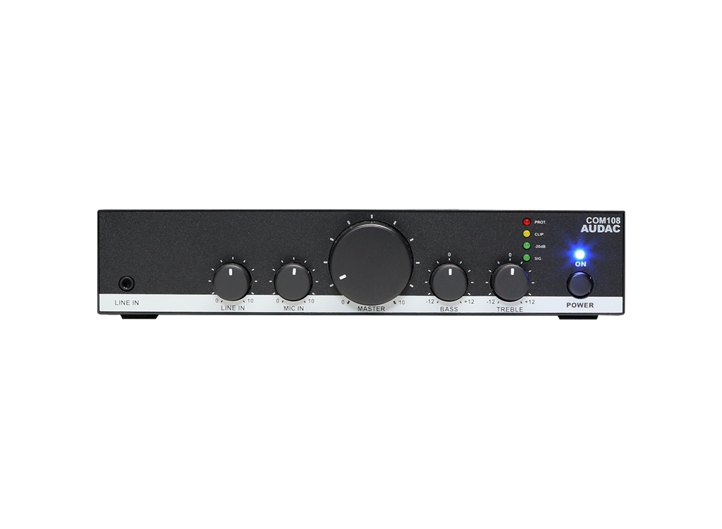 COM108 AUDAC Compacte Install Versterker 80W