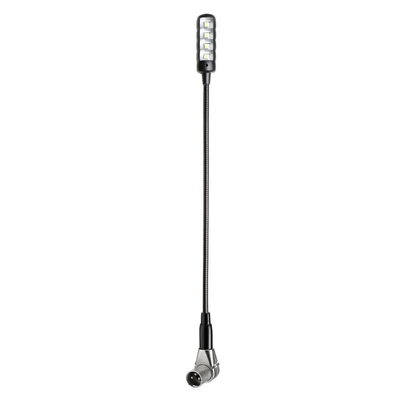 SLED 1 ULTRA XLR 3 A Adam Hall Zwanenhalslamp met 4 COB LEDs (Haakse Stekker)