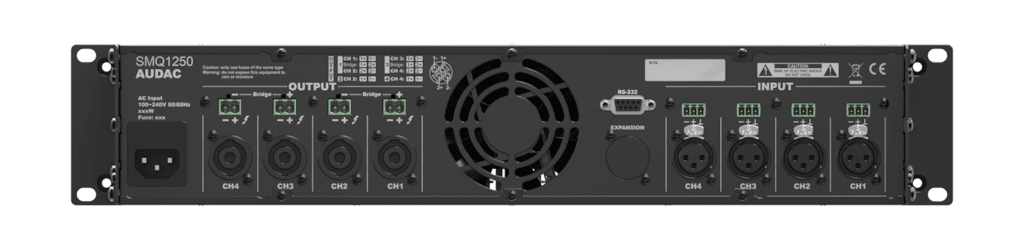 SMQ1250 AUDAC WaveDynamics™ Versterker