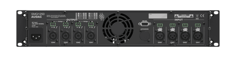 SMQ1250 AUDAC WaveDynamics™ Versterker
