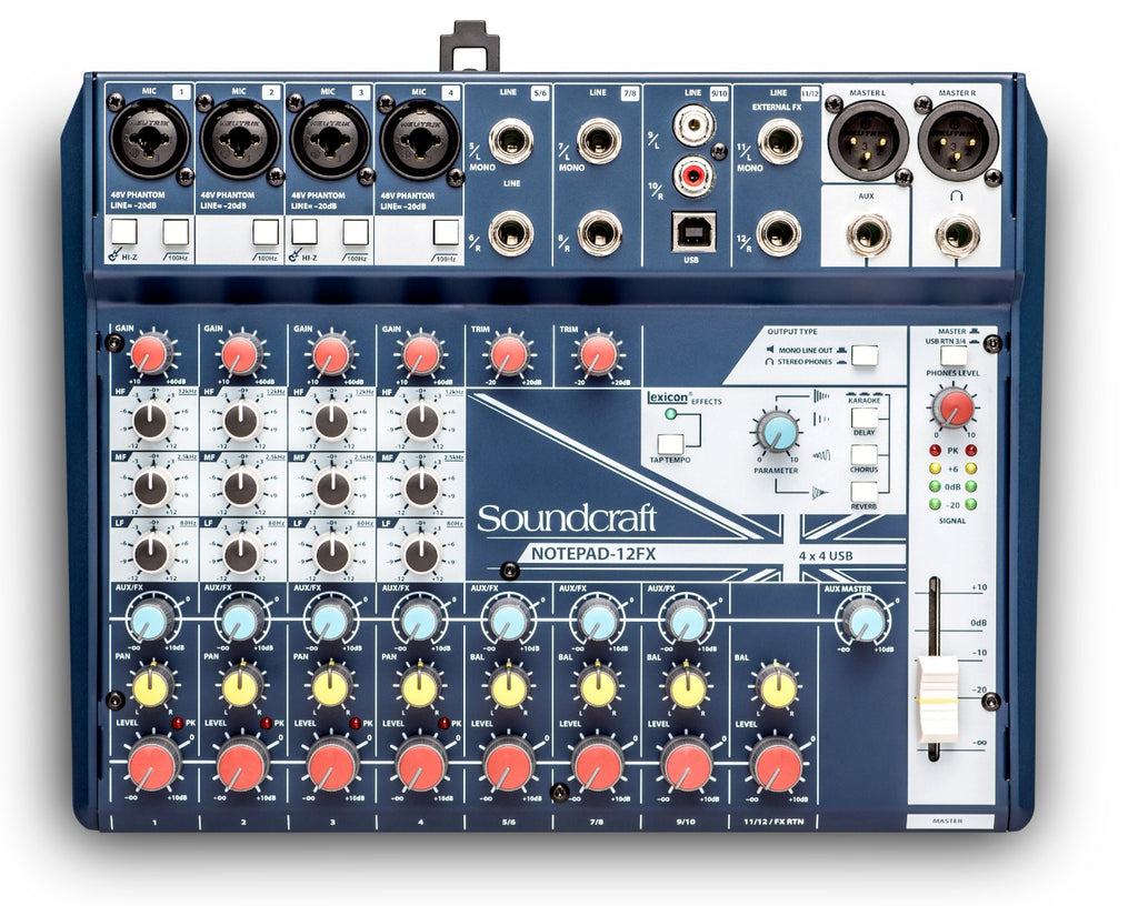 Notepad-12FX Soundcraft Mengtafel