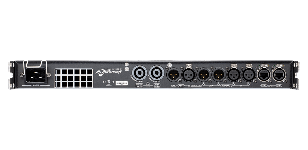 T902 PowerSoft Versterker met DSP en Dante