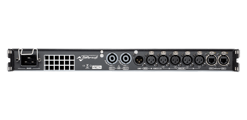 T604 Powersoft 4-Kanaals Versterker met DSP en Dante