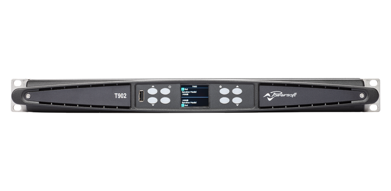 T902 PowerSoft Versterker met DSP en Dante