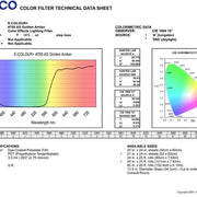 E-COLOUR #780 AS GOLDEN AMBER ROSCO