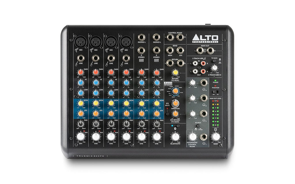 TRUEMIX800FX Alto Professional 8-kanaals Analoge USB Mengtafel met FX