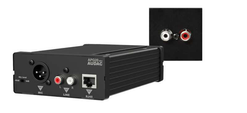 WP45L/B AUDAC APG20 SET + LINE IN
