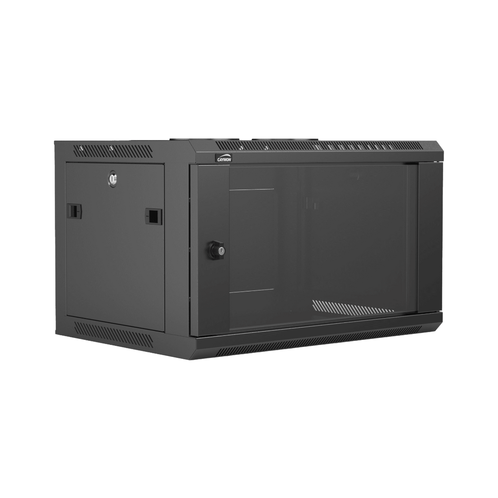 WPR406R/B Caymon 19” Wandrek 6u 450mm Diepte (Zwart)
