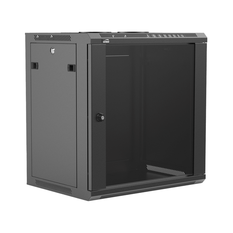 WPR412R/B Caymon 19” Wandrek 12U 450mm Diepte (Zwart)