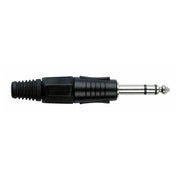 JMK-103BB JACKPLUG 6.3 STEREO ZWART MET ZWARTE EINDDOP DAP AUDIO 