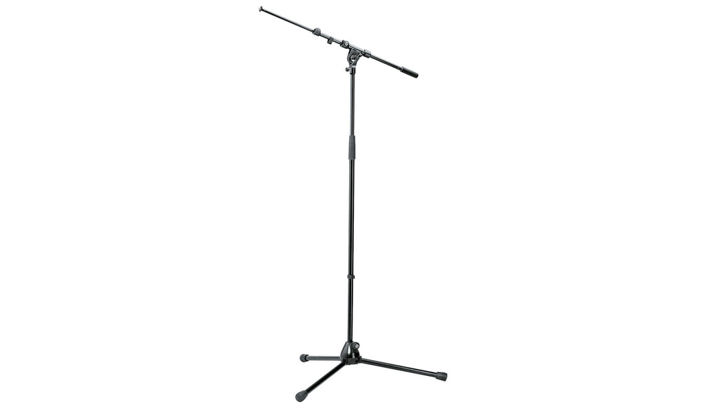 210/9 K&amp;M MICROSTATIEF ZWART MET ZWENKARM