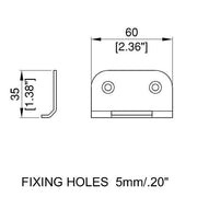 L0926-90Z 90 GRADEN CATCH PLATE ZINK PENN ELCOM