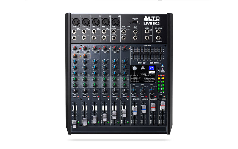 Live 802 ALTO 8-kanaals analoge mengtafel
