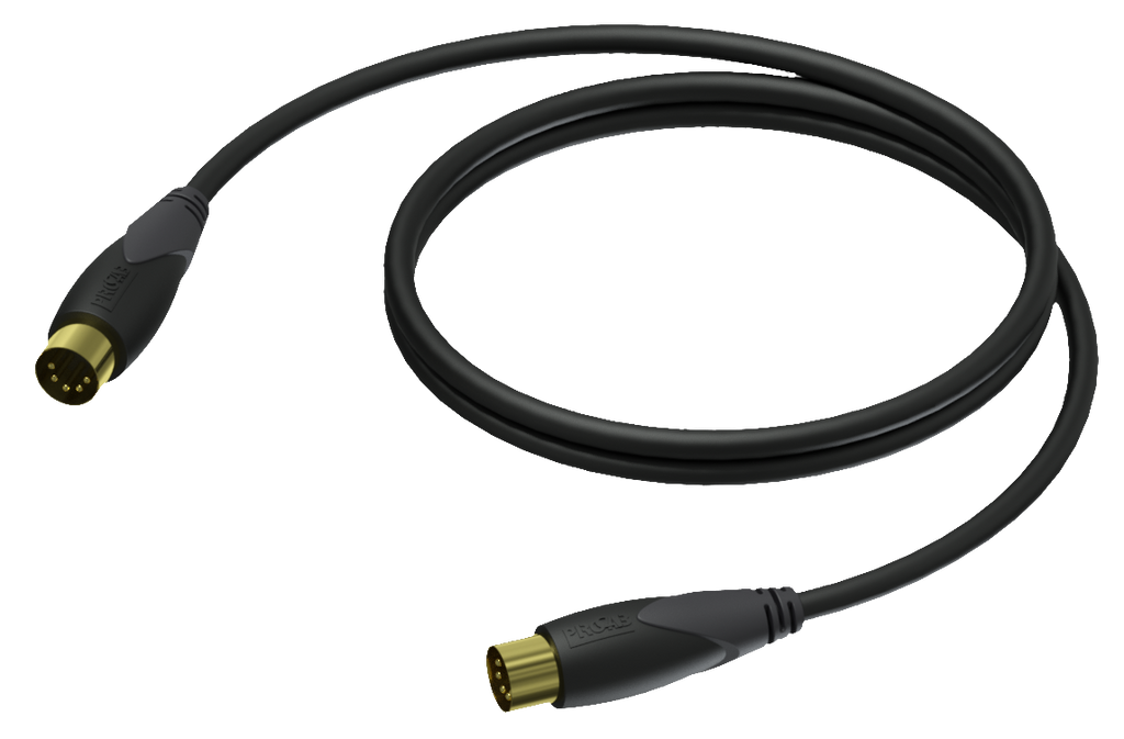 CLD400/1.5 MIDIKABEL MANNELIJK NAAR MIDI MANNELIJK 1.5 M PROCAB