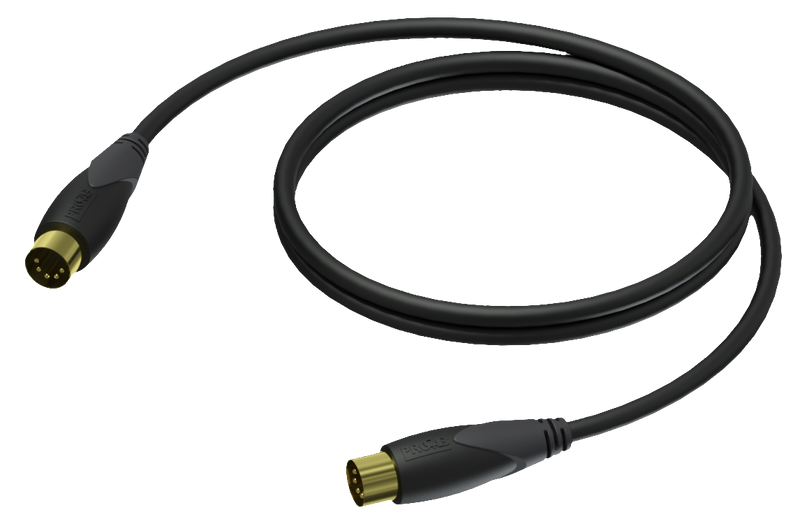 CLD400/1.5 MIDIKABEL MANNELIJK NAAR MIDI MANNELIJK 1.5 M PROCAB