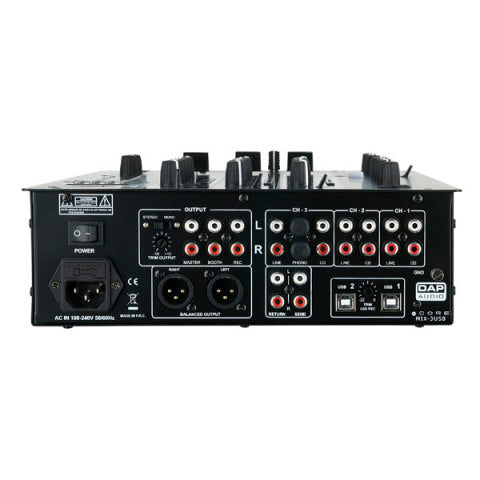 CORE MIX-3 USB DAP 3-kanaals DJ-mixer met USB-interface