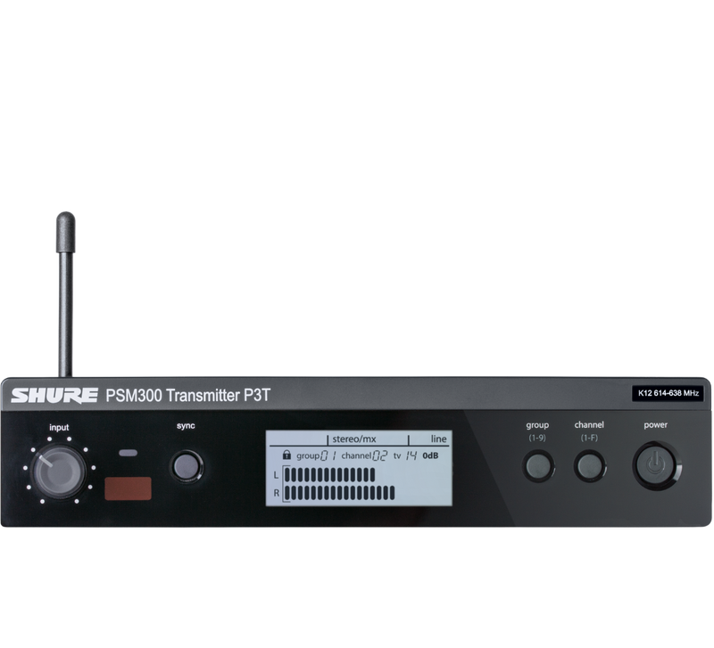 P3T SHURE PSM300 In-ear zender H20 (518-542 MHz BE)