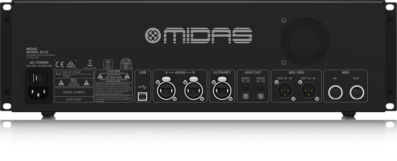 DL32 MIDAS DIGITAL STAGEBOX 32 INPUTS / 16 OUTPUTS