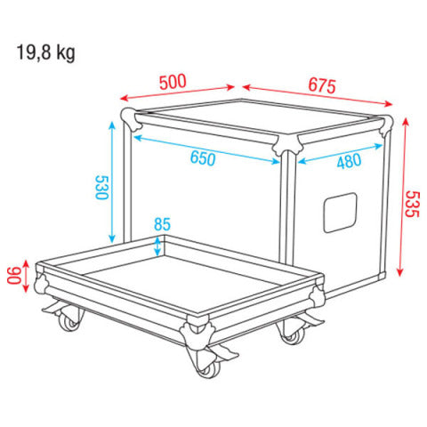 ACA-MULTI STAGEWHEEL FLIGHTCASE DAP AUDIO