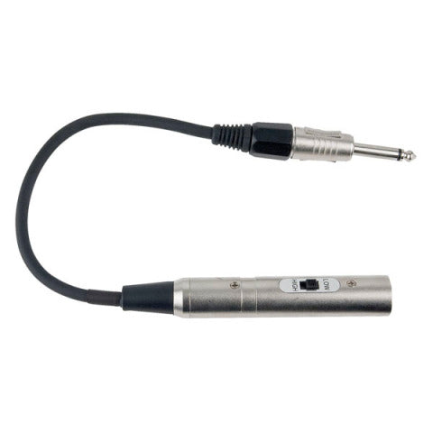 FLA02 JACK MONO MANNELIJK (50 KILO-OHM) NAAR XLR MANNELIJK (600 OHM) DAP AUDIO
