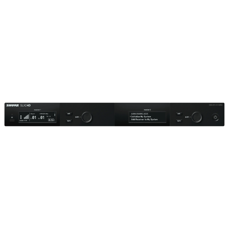 SLXD4DE-H56 Shure Dual Channel Ontvanger (518-562 Mhz, BE)